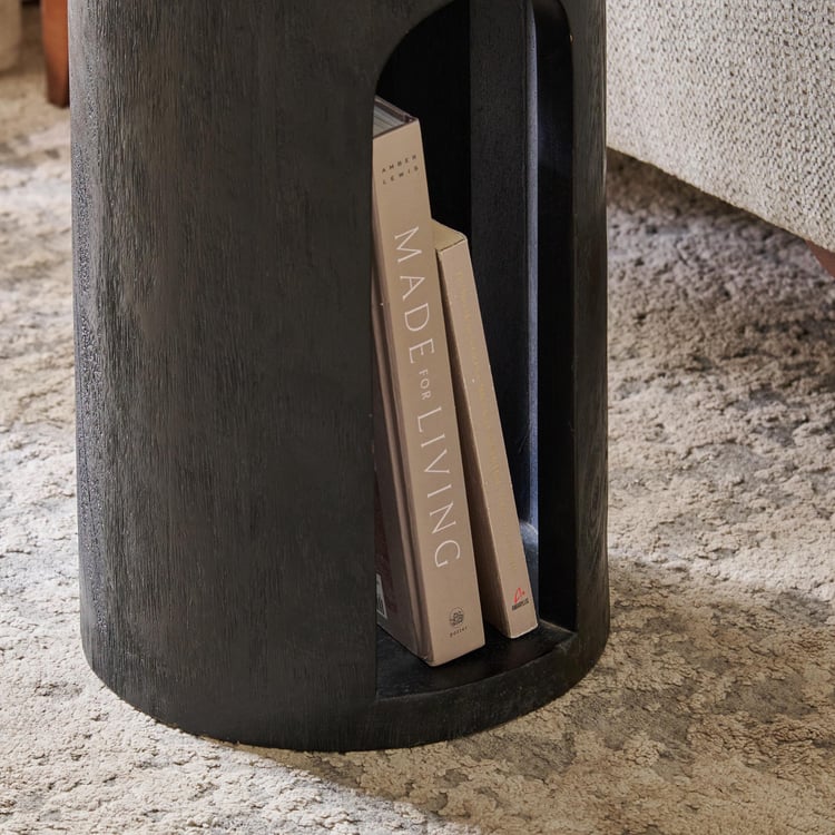 Alvin Metal Top Accent Table - Black