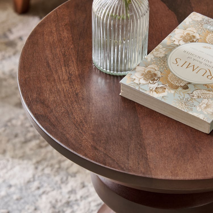 Otis Mango Wood Accent Table - Brown