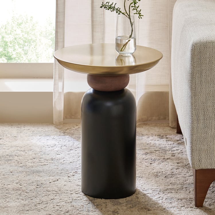Ever Metal Top Accent Table - Gold