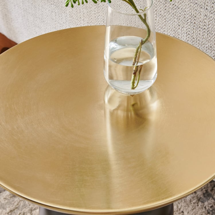 Ever Metal Top Accent Table - Gold