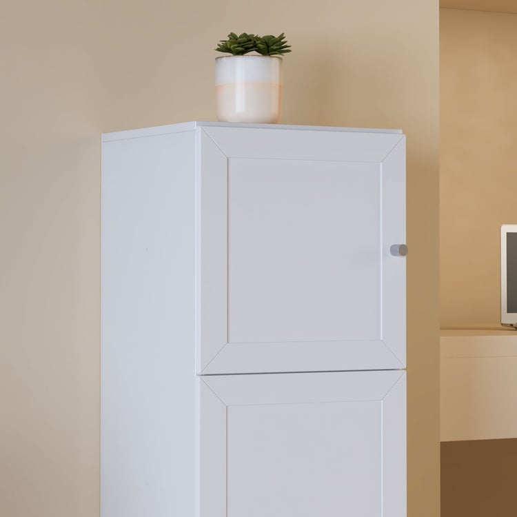 Helios Soho 2-Door Book Cabinet - White