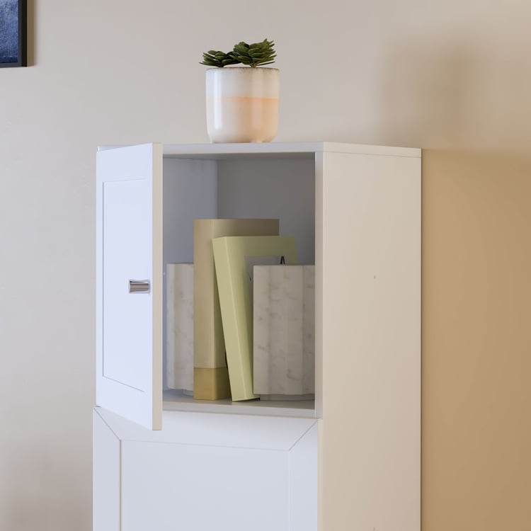 Helios Soho 2-Door Book Cabinet - White