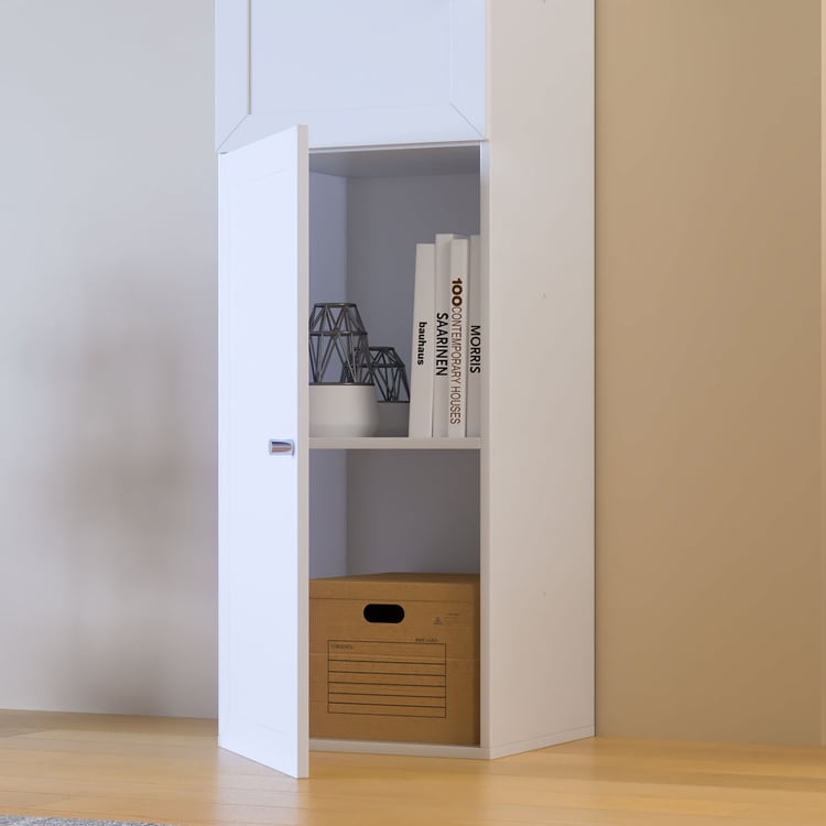Helios Soho 2-Door Book Cabinet - White