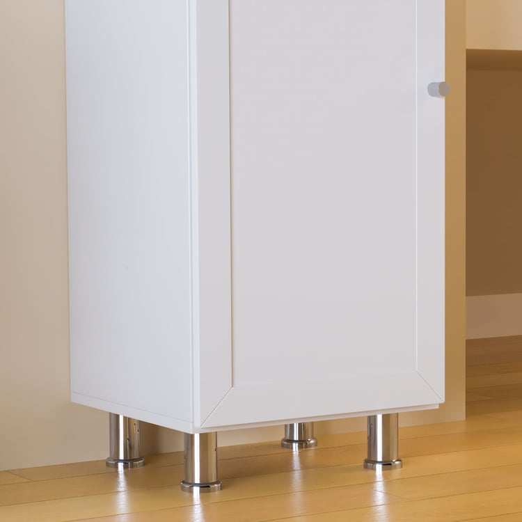 Helios Soho 2-Door Book Cabinet with Legs - White