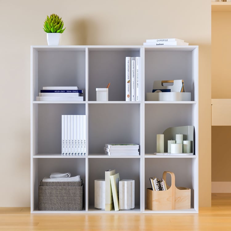 Helios Soho 3-Tier Open Book Shelf - White