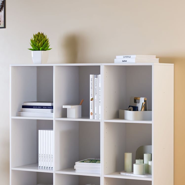 Helios Soho 3-Tier Open Book Shelf - White