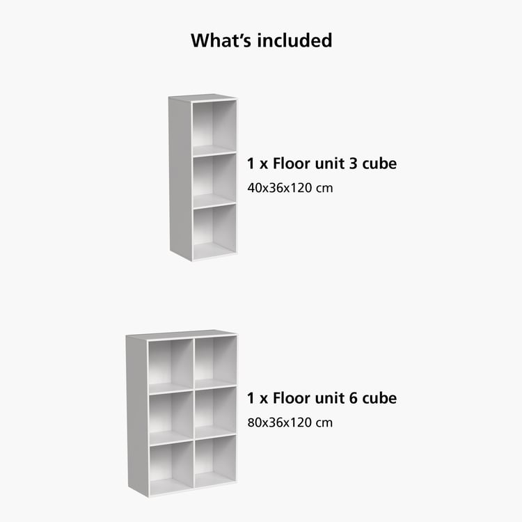 Helios Soho 3-Tier Open Book Shelf - White