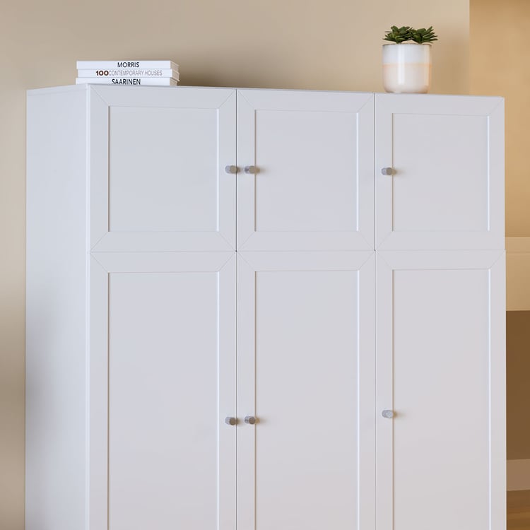 Helios Soho 6-Door Book Cabinet - White