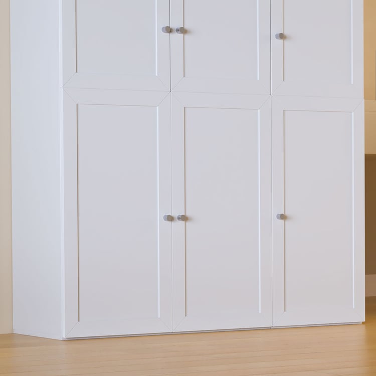 Helios Soho 6-Door Book Cabinet - White