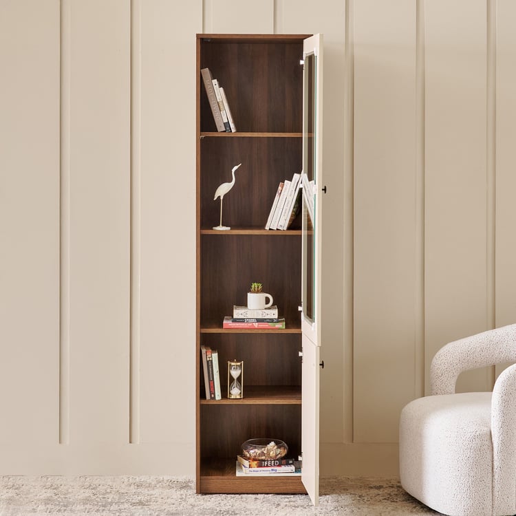 Addison 2-Door Book Cabinet - Brown
