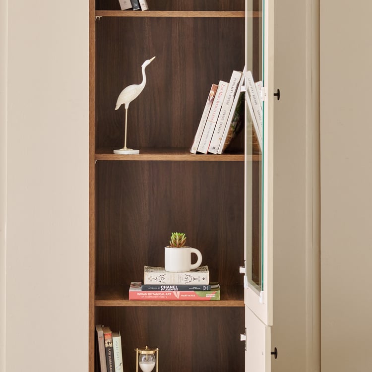 Addison 2-Door Book Cabinet - Brown