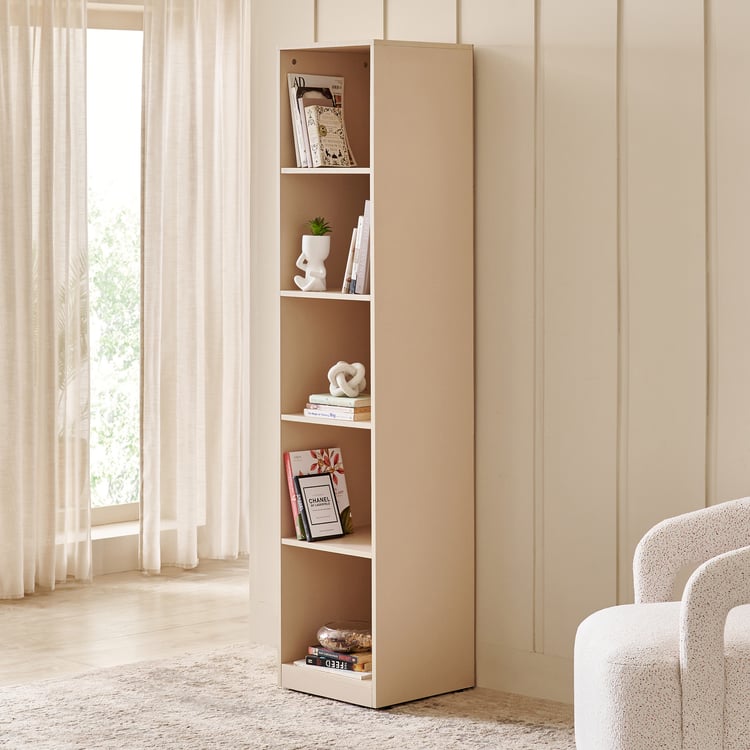 Addison 5-Tier Open Book Shelf - Brown