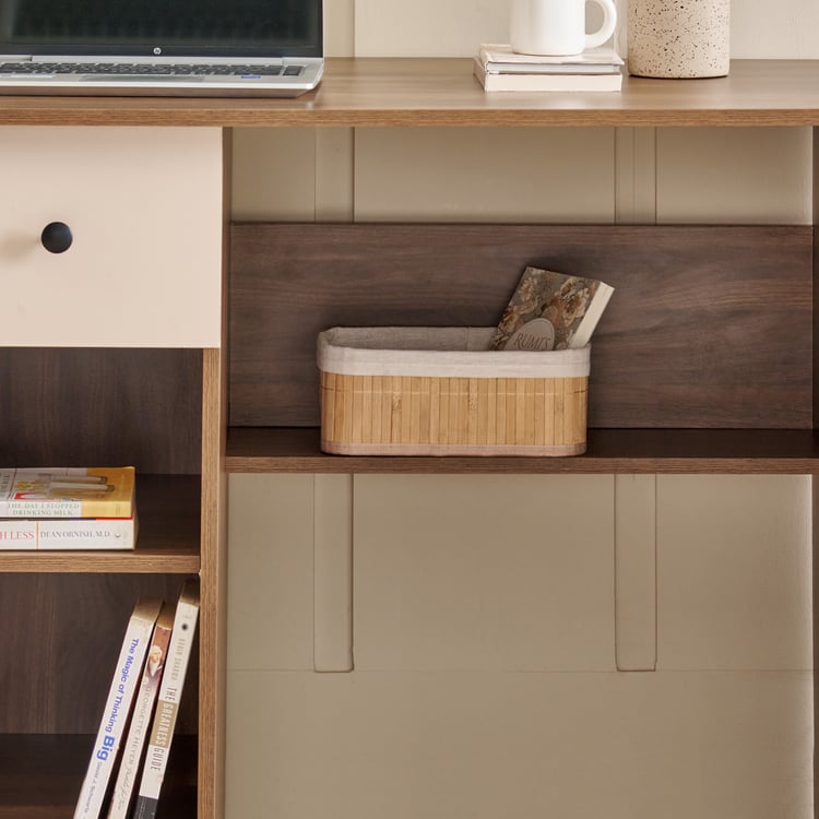 Addison Study Desk with Drawer - Brown