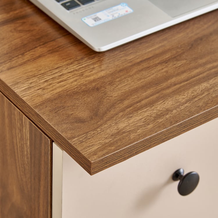 Addison Study Desk with Drawer - Brown