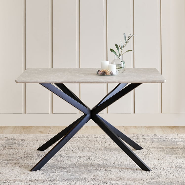 Voxen 4-Seater Dining Table - Grey