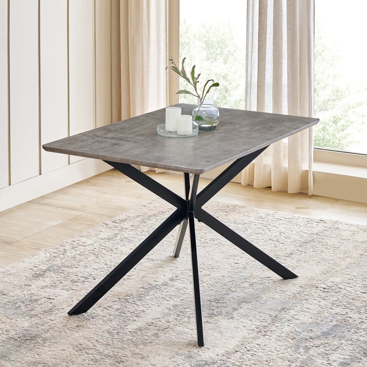 Voxen 4-Seater Dining Table - Grey