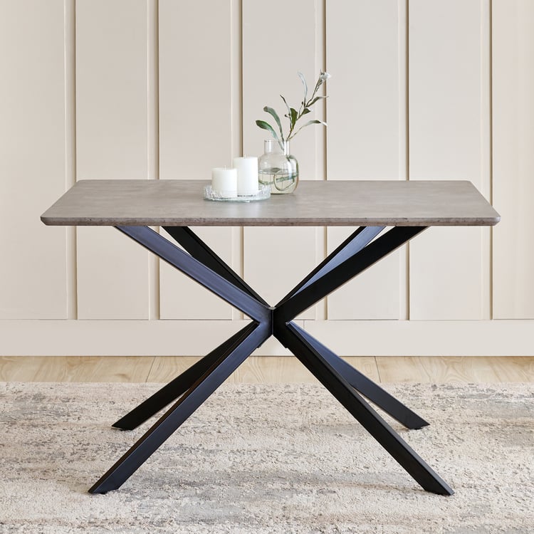 Voxen 4-Seater Dining Table - Grey