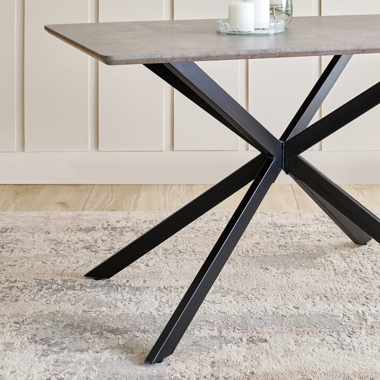 Voxen 4-Seater Dining Table - Grey