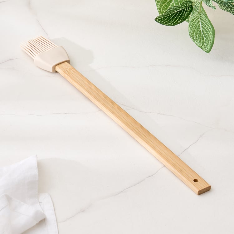 Spinel Ghana Silicone Brush with Bamboo Handle