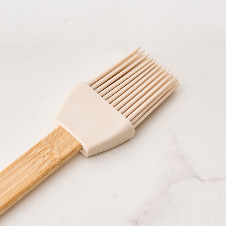 Spinel Ghana Silicone Brush with Bamboo Handle