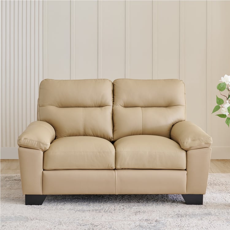 Winchester NXT Half Leather 2-Seater Sofa - Brown