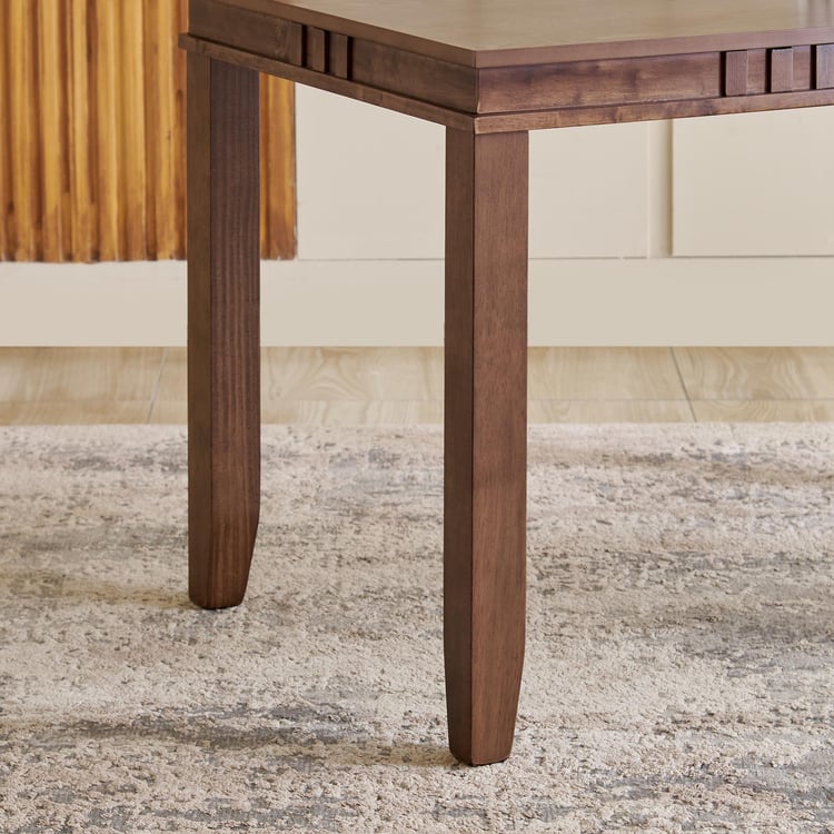 Trio Solid Wood 4-Seater Dining Table - Walnut