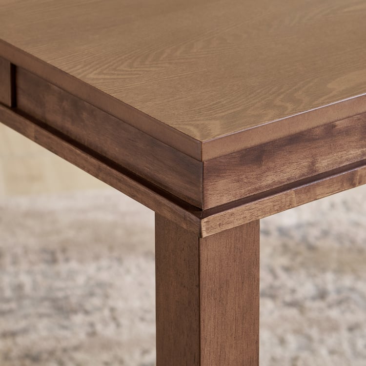 Trio Solid Wood 4-Seater Dining Table - Walnut