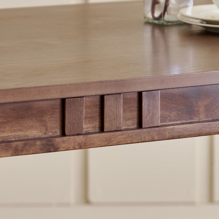 Trio Solid Wood 4-Seater Dining Table - Walnut