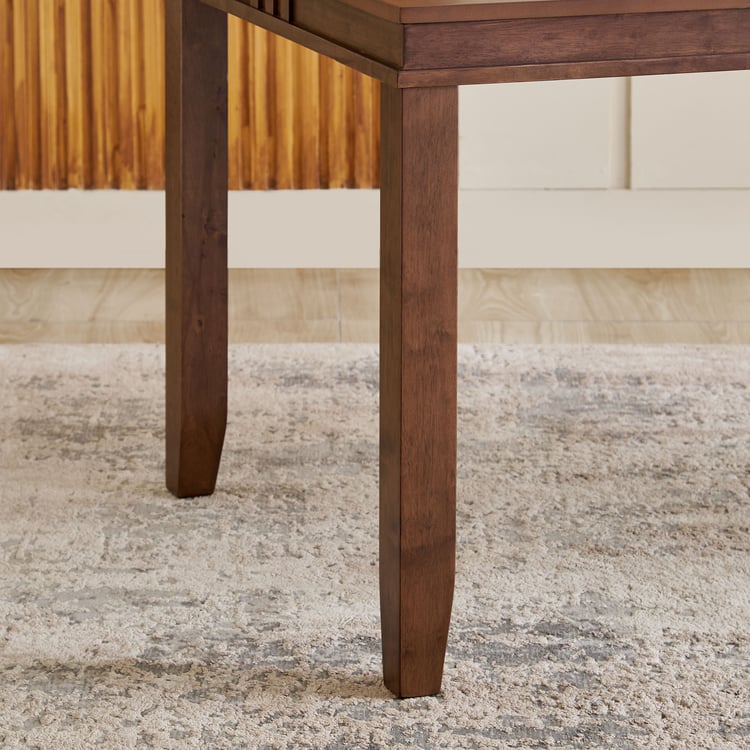 Trio Solid Wood 6-Seater Dining Table - Walnut
