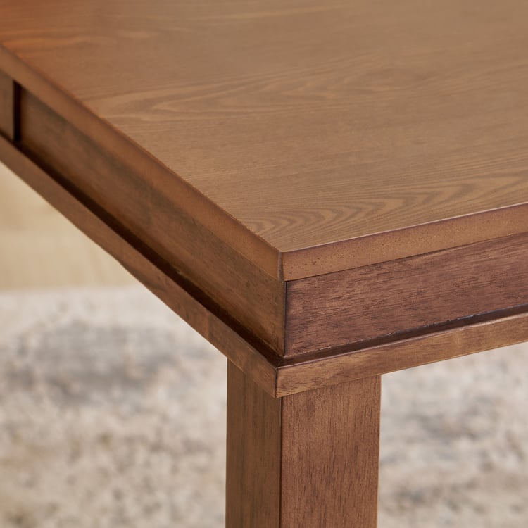 Trio Solid Wood 6-Seater Dining Table - Walnut