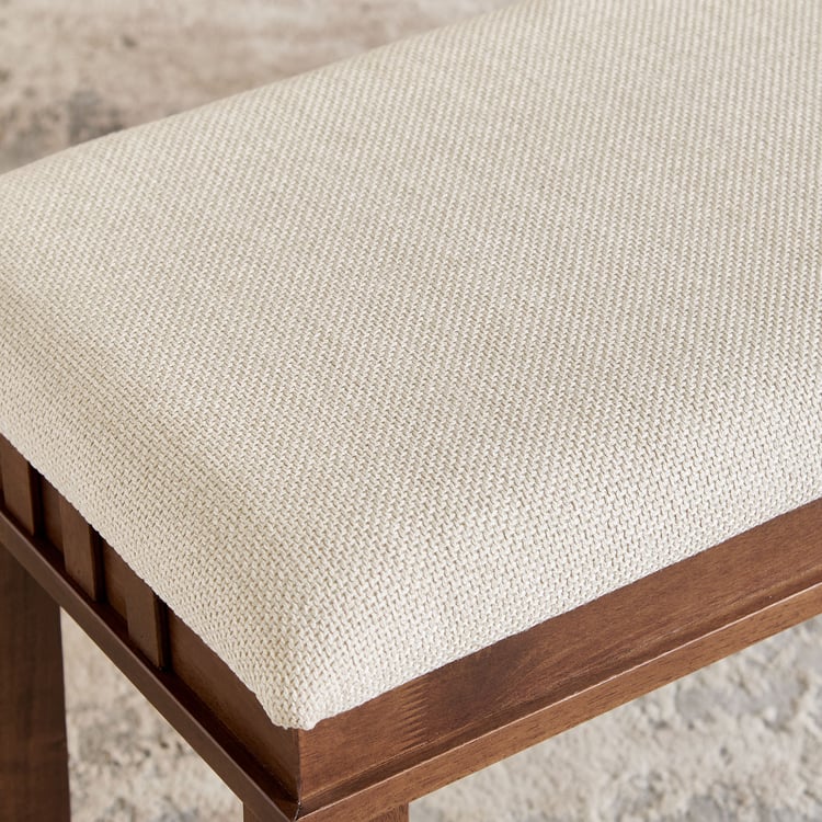 Trio Fabric Dining Large Bench - Beige