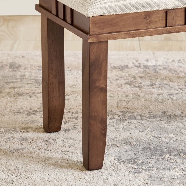 Trio Fabric Dining Small Bench - Beige