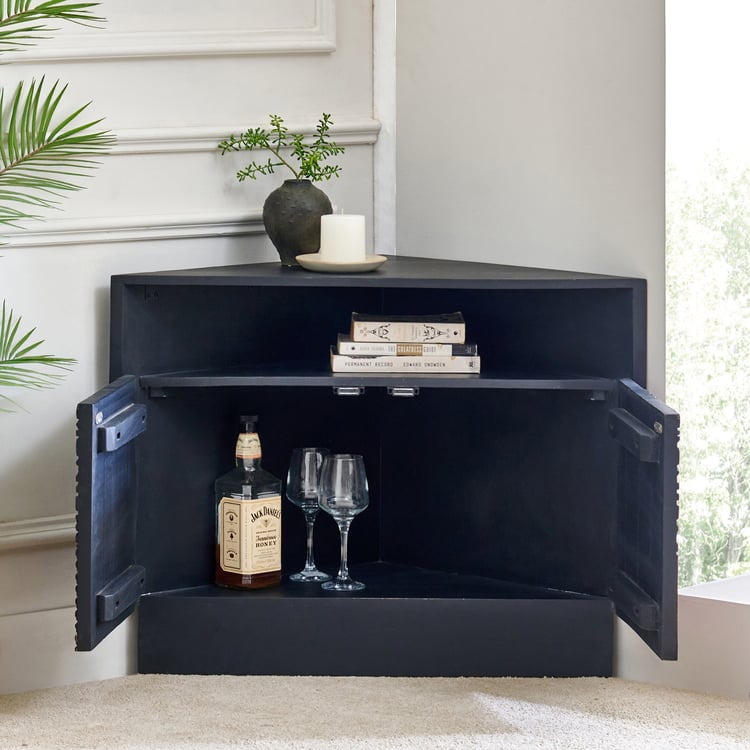 Cameroon Mango Wood Corner Unit - Brown