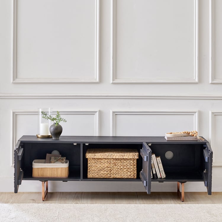 Cameroon Mango Wood Top TV Unit - Brown