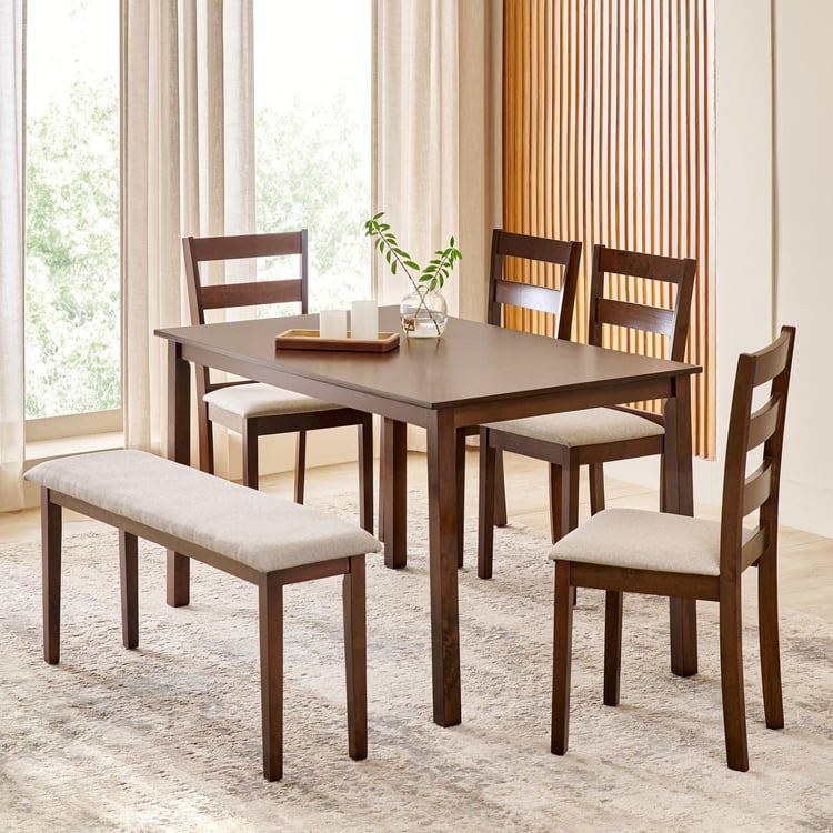 Helios Lia Set of 2 Fabric Dining Chairs - Beige