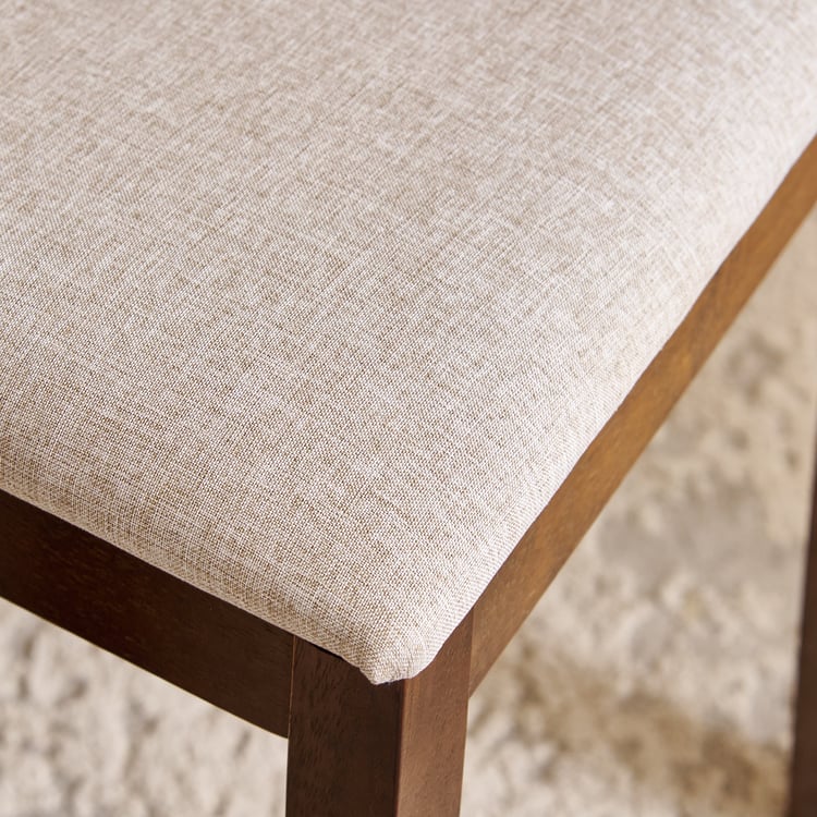 Helios Lia Set of 2 Fabric Dining Chairs - Beige