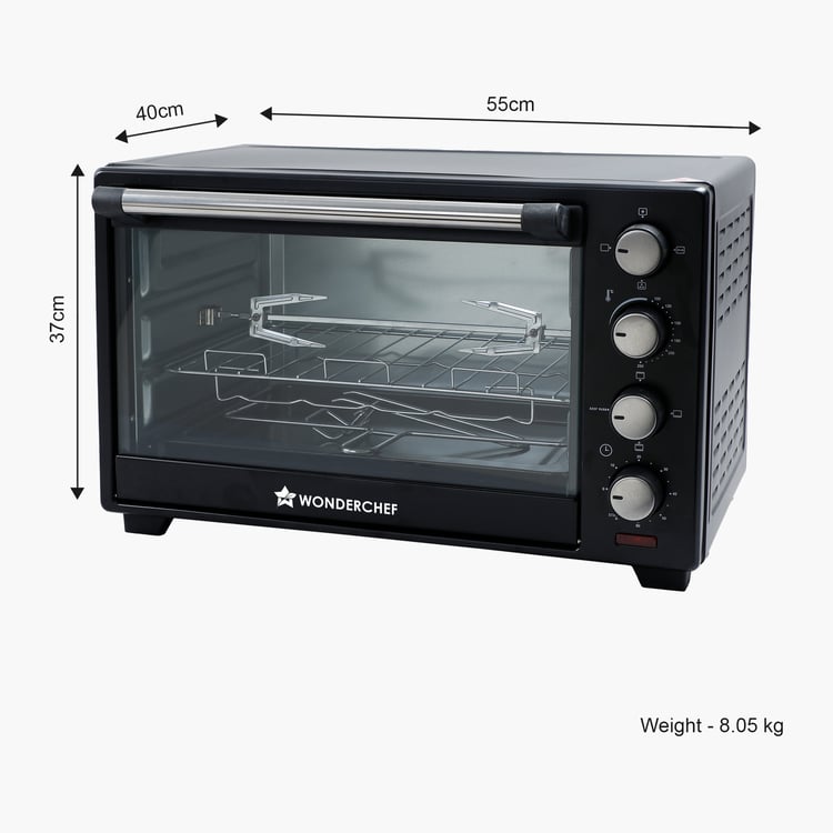 WONDERCHEF Stainless Steel Toaster and Griller Oven - 28L