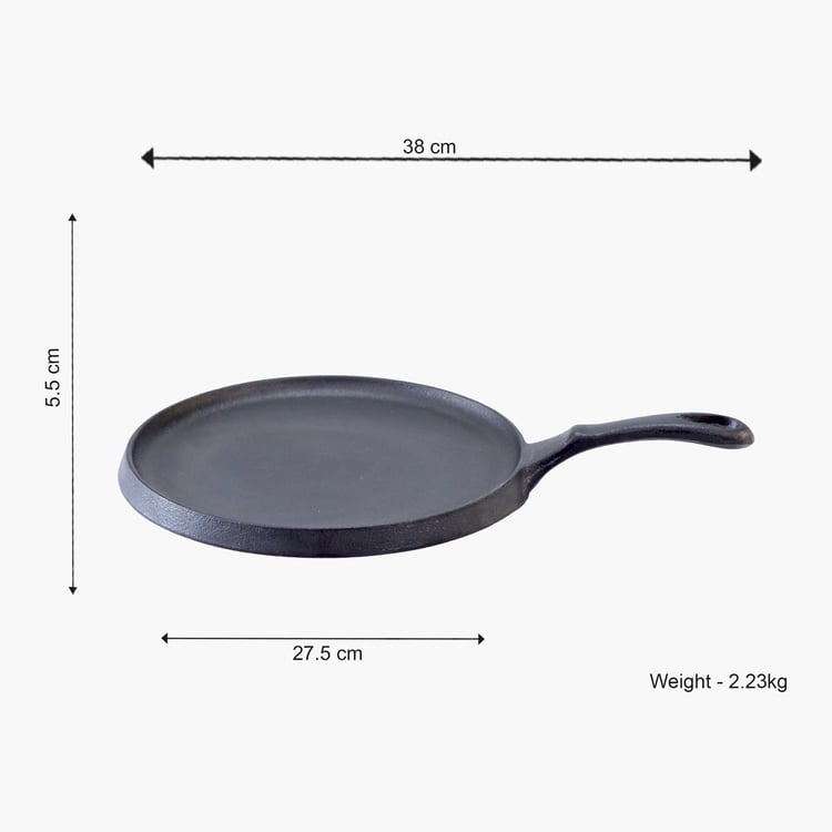 WONDERCHEF Forza Pre-Seasoned Cast Iron Dosa Tawa - 27.5cm