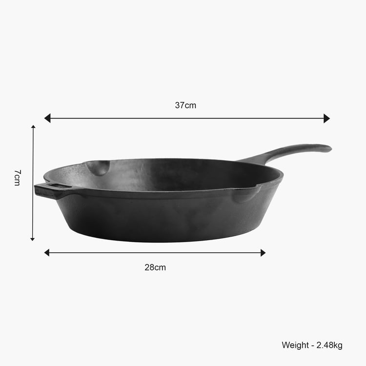 WONDERCHEF Forza Pre Seasoned Cast Iron Frying Pan - 2L
