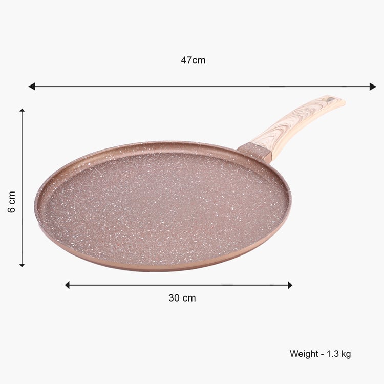 WONDERCHEF Duralife Aluminium Non-Stick Dosa Tawa - 30cm