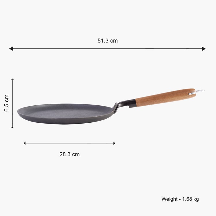 WONDERCHEF Ferro Cast Iron Dosa Tawa - 28.3cm