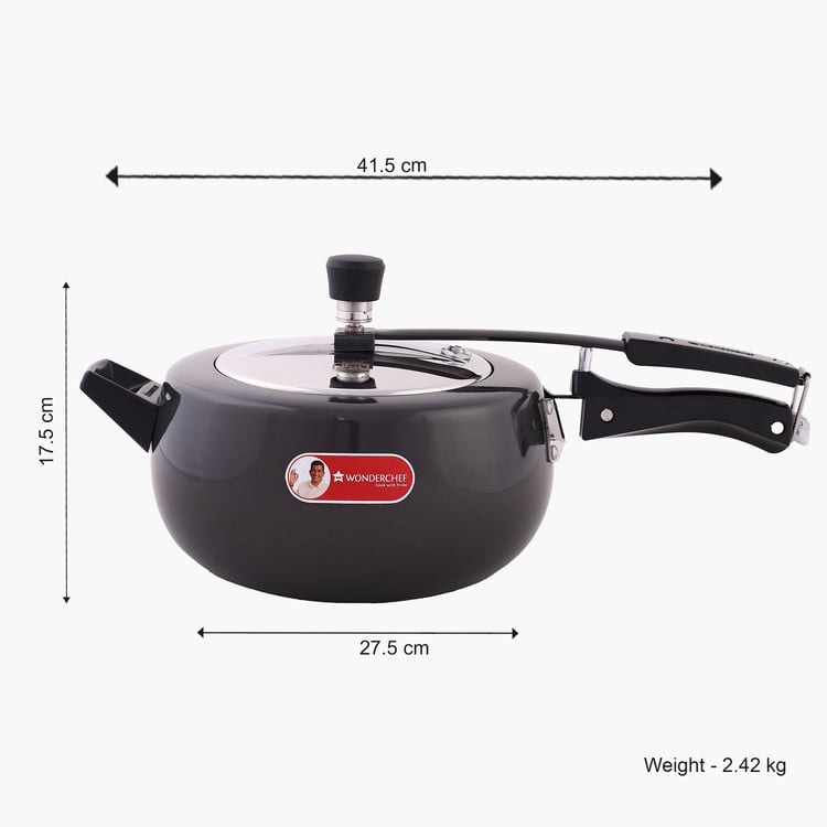 WONDERCHEF Taurus Hard Anodized Aluminium Pressure Cooker - 5L