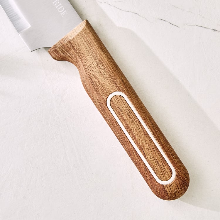 Chefs Pride Munson Stainless Steel Knife with Acacia Wood Handle