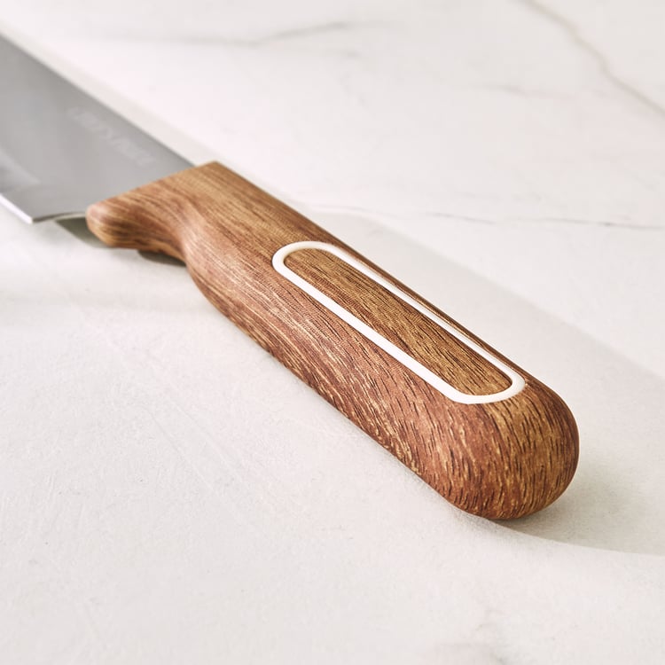 Chefs Pride Munson Stainless Steel Knife with Acacia Wood Handle