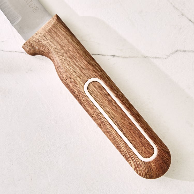 Chefs Pride Munson Stainless Steel Utility Knife with Acacia Wood Handle