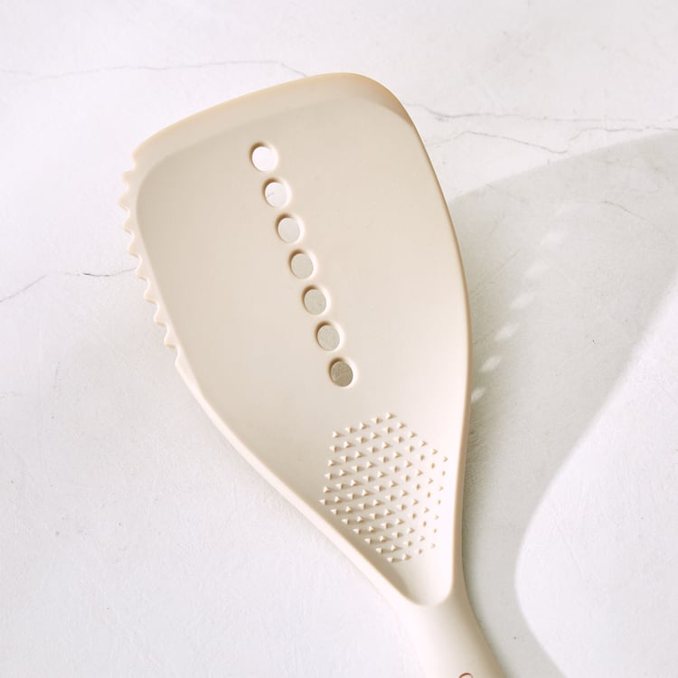 Chef's Pride Cerro Slotted Turner with Wooden Handle