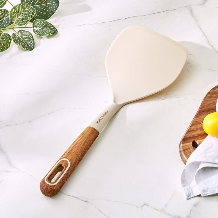Chef's Pride Cerro Broad Turner with Wooden Handle