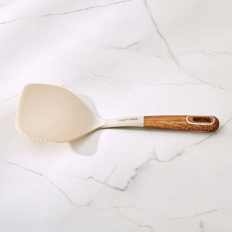 Chef's Pride Cerro Broad Turner with Wooden Handle