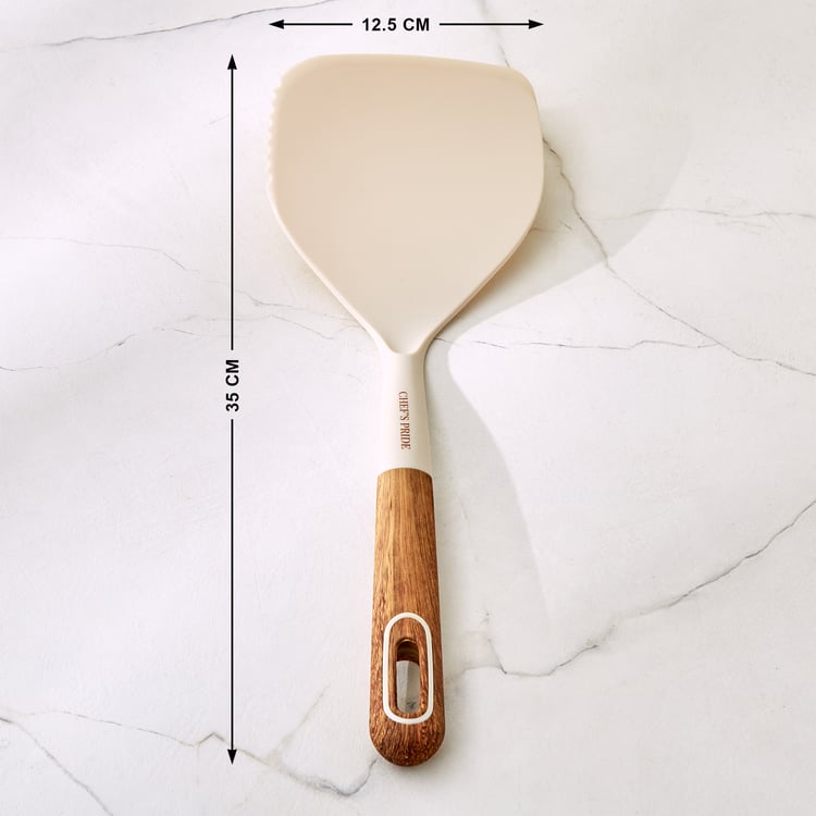 Chef's Pride Cerro Broad Turner with Wooden Handle