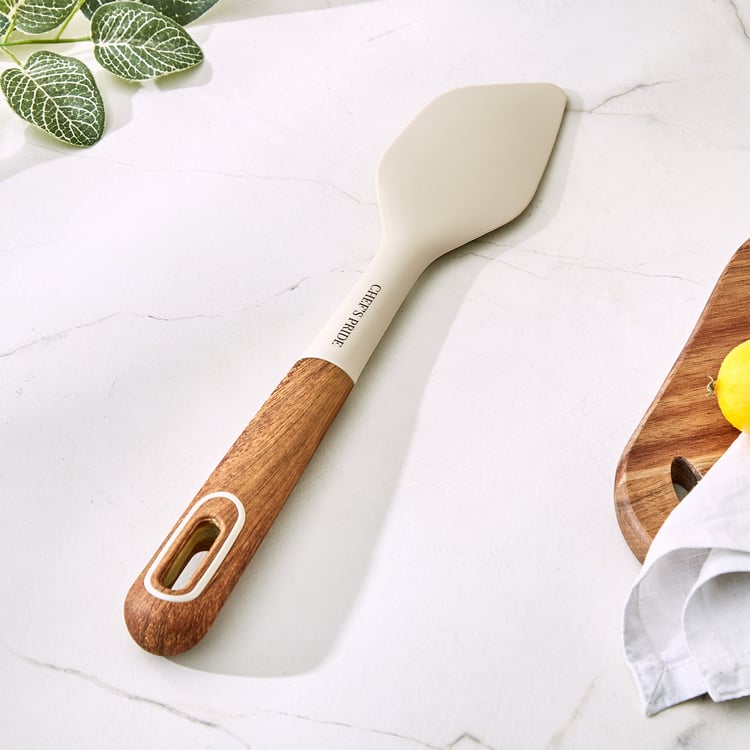 Chefs Pride Cerro Silicone Spatula with Acacia Wood Handle